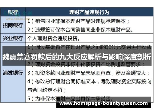 魏震禁赛罚款后的九大反应解析与影响深度剖析